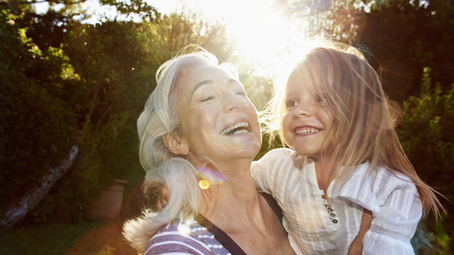 Child and Mother Laughing