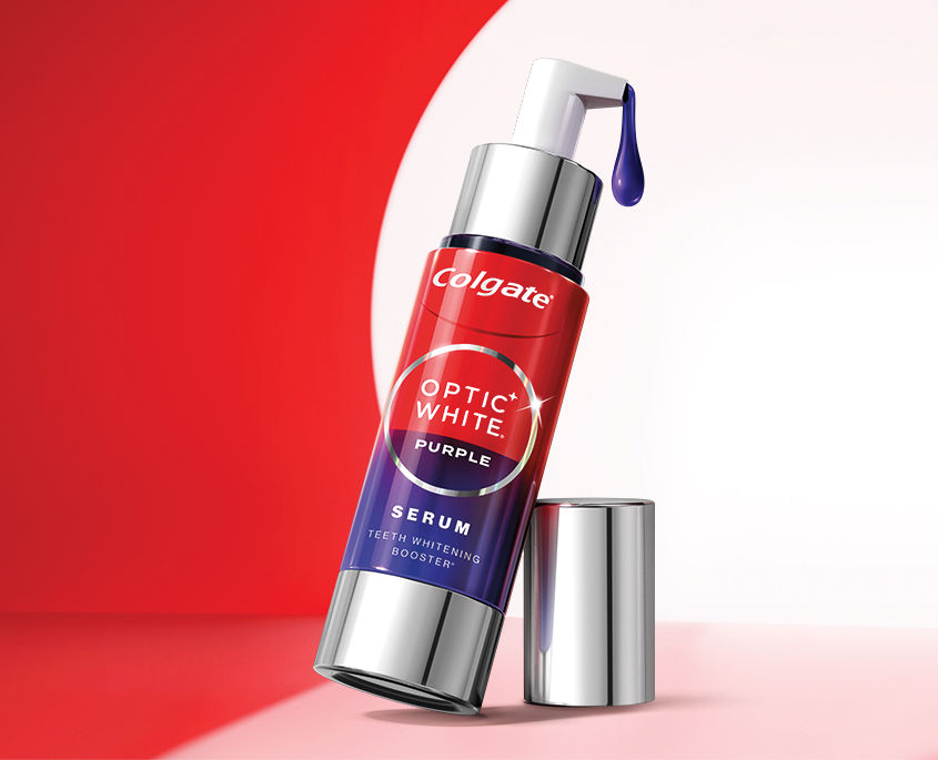 Colgate Optic White Purple Serum.