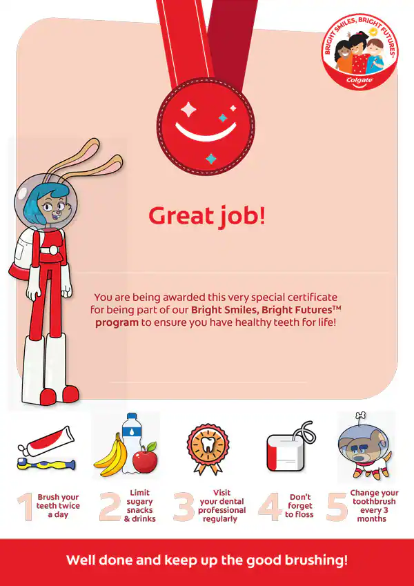 Oral Health Certificate